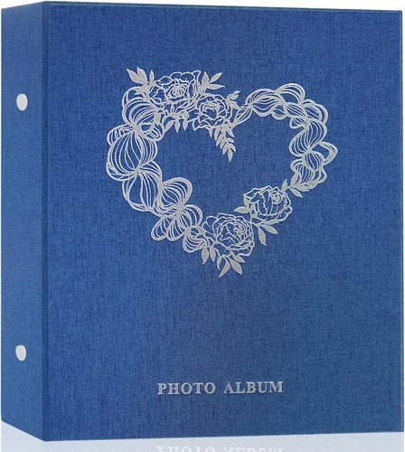 Miniatura 10 de Artmag Álbum de fotos pequeño de 4 x 6 pulgadas, 52 fotos, 2 paquetes, cubierta de lino, cada paquete tiene capacidad para 52 fotos, carga superior