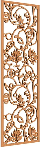 Miniatura 188 de 9 3/8"W x 24 3/8"H x 1/4"T Caspio Decorativos Paneles De Pared De Madera De Calado, Roble Rojo rojo (Red Oak)