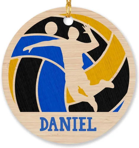 Miniatura 22 de Adorno de Navidad de balón de fútbol, adorno de fútbol personalizado con nombre, adorno de jugador de fútbol personalizado para árbol de Navidad