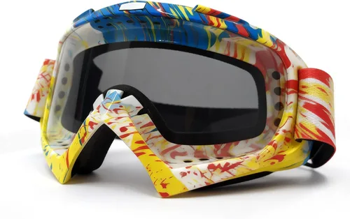 Miniatura 19 de Gafas de motocross - Gafas para motocicleta de tierra para hombres, mujeres y jóvenes - MX para todoterreno, conducción en pistas y carreras