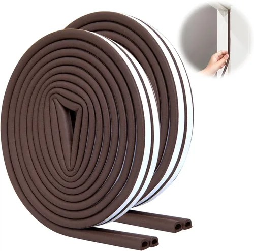 Miniatura 10 de Burletes de Silicona Tira de Sellado para Puertas y Ventanas, 39 pies Tira de Sellado de Ventana Autoadhesiva Impermeable por SUNMON (Blanco)