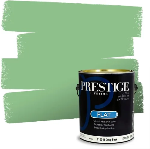 Miniatura 59 de PRESTIGE Pintura exterior e imprimación en uno, aloe, plano, 1 galón