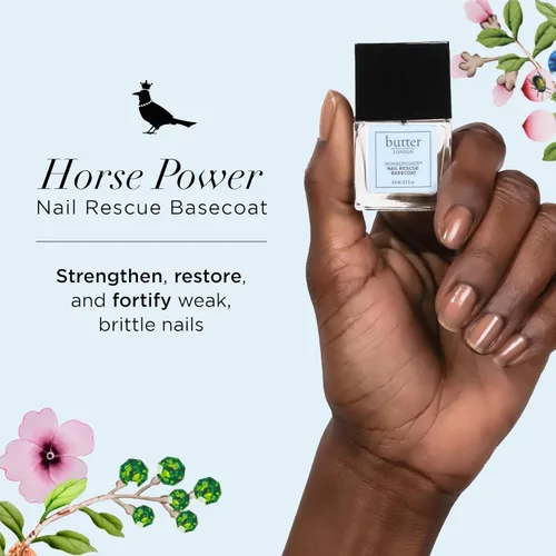 Miniatura 2 de butter LONDON Base Coat Nail Polish, Horse Power - Nail Rescue Basecoat Helps Restore & Repair Damaged Nails - Nail Strengthener Helps Nail Growth &