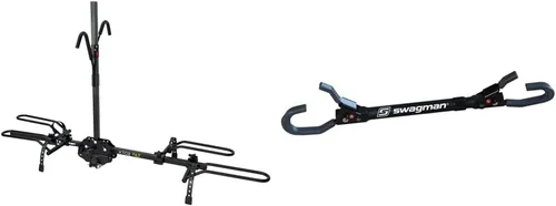 Swagman XTC2 TILT Soporte de enganche para bicicleta + adaptador Swagman Deluxe BAR | Paquete de portabicicletas y adaptador para transportar
