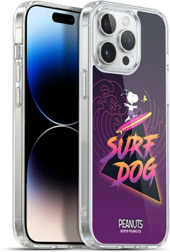 Miniatura 56 de Head Case Designs Peanuts Tropical Surf Snoopy Aloha Disco Gel Funda con licencia oficial [protección de grado militar] compatible con Apple iPhone