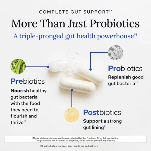Miniatura 5 de Gundry MD® Bio Complete 3, probióticos 3 en 1 para la salud intestinal, suplementos probióticos para la digestión, suplemento que apoya