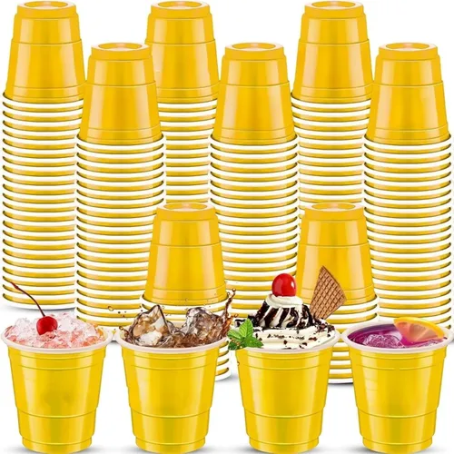 Miniatura 37 de 500 piezas Vasos de Chupito de Plástico Lake Bule de 2 onzas vasos de chupito azules Revelación de Género vasos de chupito desechables para beber