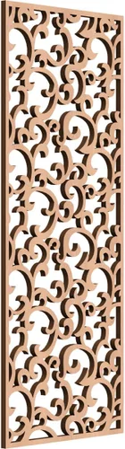 Miniatura 172 de Wheatland Paneles de pared decorativos de madera con calado, 9 3/8 pulgadas de ancho x 24 3/8 pulgadas de alto x 1/4 de alto, nogal
