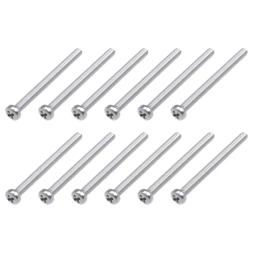 Miniatura 43 de METALLIXITY Tornillos de máquina (M2 x 0.118 in), 30 unidades, pernos Phillips cruzados de acero inoxidable 304, para instalación de muebles