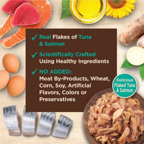 Miniatura 3 de Wellness CORE Tiny Tasters - Alimento húmedo para gatos adultos, natural, rico en proteínas, sin granos, receta de atún y salmón, 1.75 onzas