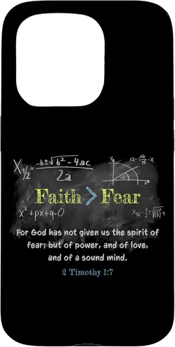 Miniatura 14 de Faith > Fear 2 Timothy 1:7 Christian Verse Math Equation Case for iPhone 17