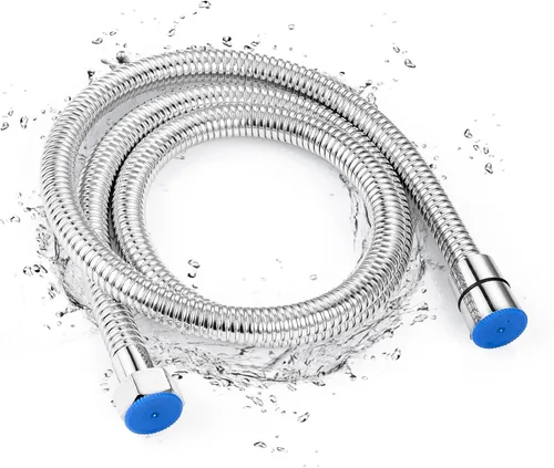 Arofa Manguera de bidé de acero inoxidable – Pulverizador de mano de 47 pulgadas con manguera interior de PVC trenzado de nailon para conector G