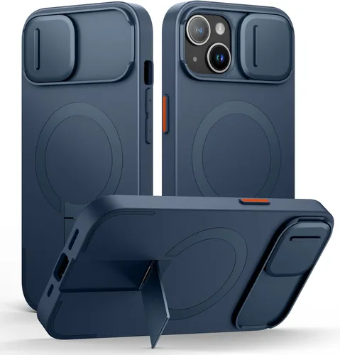 Miniatura 78 de SURITCH - Funda para iPhone 17 Pro Max con cubierta de control de cámara, cubierta para cámara y soporte ajustable, compatible con MagSafe, a prueba