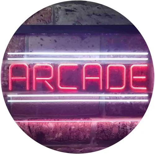 Miniatura 15 de ADVPRO Arcade Game Zone Room - Letrero de neón LED de doble color, azul y rojo, 12 "x 8.5" st6s32-i3368-br