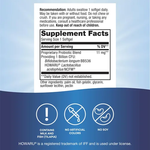 Miniatura 6 de Perlas Probióticas Nature's Way Acidophilus, Apoya el Equilibrio Digestivo y la Salud Intestinal, Reduce el Estreñimiento Ocasional y la Hinchazón*