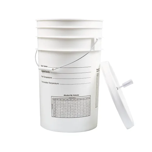 Miniatura 2 de Fastrack Cubo de fermentación de 6.5 galones con tapa, blanco, cubo de fermentación 100% libre de BPA de grado alimenticio para tu cerveza, vino