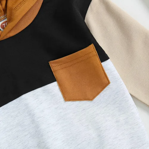 Miniatura 5 de FYBITBO Conjunto de sudadera de otoño e invierno para bebé, sudadera y pantalones deportivos