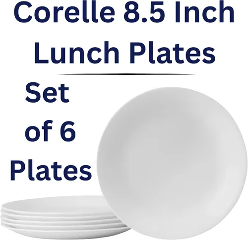 Miniatura 4 de Corelle Livingware - Placa de postre, 8-1/2 pulgadas, color blanco, juego de 6