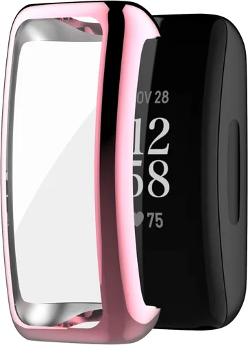 Miniatura 12 de AISPORTS Paquete de 2 fundas de reloj compatibles con Fitbit Inspire 3/2, ultrafinas y suaves de silicona TPU antigolpes, resistente a los arañazos