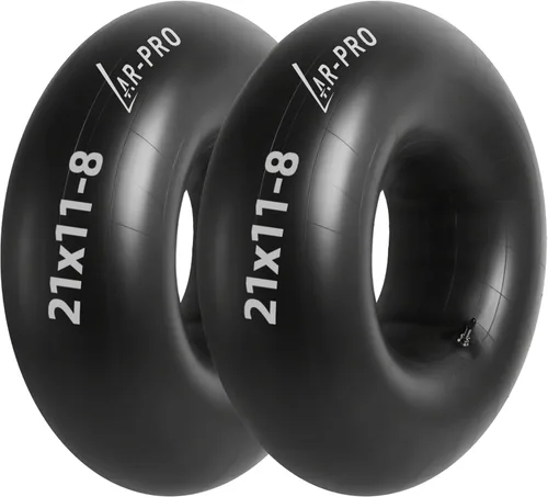 Miniatura 25 de AR-PRO Tubo interior de repuesto resistente de 13 x 6.50-6 pulgadas con vástago de válvula recto TR-13 (paquete de 2) – para carretillas, Razor Quad