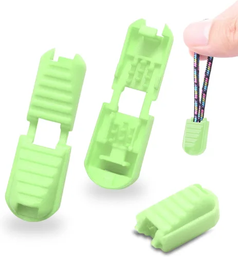 Miniatura 9 de 25 paquetes de puntas elásticas para cordones de zapatos, tapas de extremos de cordones de zapatos, cierres de cordones sin atado para tenis