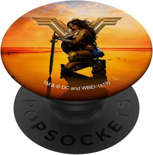 Wonder Woman Movie PopSockets - Agarre y soporte para teléfonos y tabletas, Negro