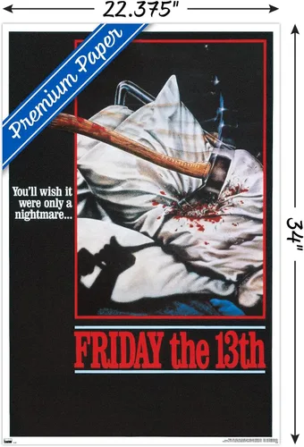Miniatura 3 de Trends International Viernes 13 - Póster de pared de una hoja Versión premium sin marco