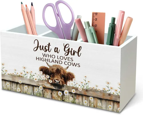Miniatura 28 de DILSJ Organizador inspirador de 2 compartimentos para lápices, organizador para escritorio, amantes de los pollos regalos para mujeres, Live Like