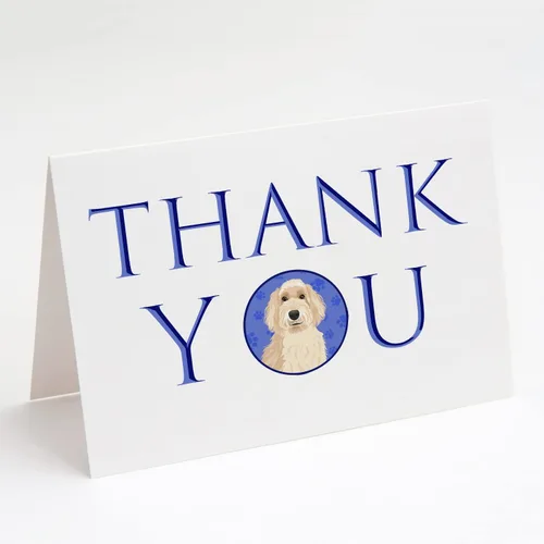Miniatura 8 de Caroline's Treasures CK8919GCA7P - Tarjetas de felicitación y sobres de agradecimiento tricolor #1, diseño de pastor australiano, color negro, Blanco
