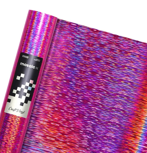 Miniatura 15 de VViViD Mosaic+ Plata holográfico con purpurina brillante de 1 x 5 pies, vinilo para manualidades sin arrugas, acabado UV de 8 años Purpurina