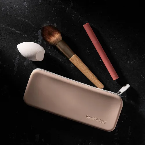 Miniatura 6 de DIVERSEBEE Estuche de silicona suave, estuche estético para lápices con cremallera, bonita bolsa para bolígrafos para la escuela, suministros