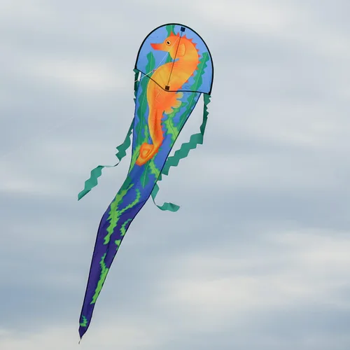Miniatura 2 de In the Breeze 3352 — 22" Seahorse Dancing Dragon Kite — Cometa de una sola línea fácil de volar Caballito de mar