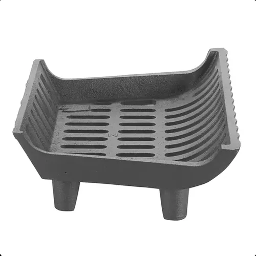 Miniatura 5 de Rejilla de chimenea de 17 pulgadas, resistente, rejilla de fuego de hierro fundido, 17 pulgadas de ancho x 11.5 pulgadas de profundidad x 7 pulgadas