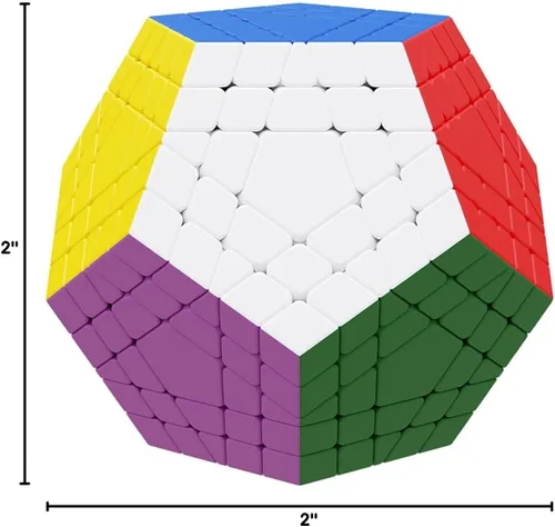 Miniatura 2 de Willking Qiyi Megaminx Cubo esculpido sin calcomanías 3x3 Pentagonal Dodecaedro Speed Cube Puzzle Toy (versión Qiheng S)