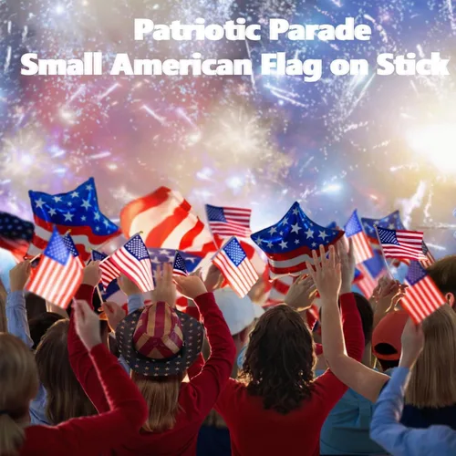Miniatura 7 de Batiyeer 1000 banderas pequeñas de Estados Unidos en palo de 4 x 6 pulgadas, mini banderas de Estados Unidos de 250 aniversario, bandera de Estados