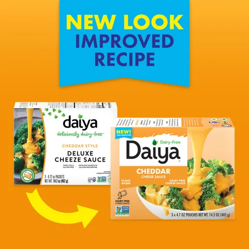 Miniatura 5 de Salsa de queso cheddar sin lácteos, rica a base de plantas, cremosa, salsa de queso, 14.2 onzas (paquete de 8)