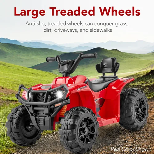 Miniatura 2 de Best Choice Products 12V Auto eléctrico para montar para niños, ATV de 4 ruedas, vehículo de juguete con audio Bluetooth, velocidad máxima de 2.4