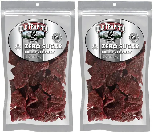 Miniatura 11 de Cecina de res Old Trapper, caliente y picante 8 onzas, paquete individual, bocadillos de carne tierna y picante para almuerzos o entre comidas, 11