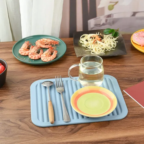 Miniatura 5 de Salvamanteles para platos calientes, salvamanteles de silicona versátil para cocina, tapete de platos y soporte para ollas para mostrador, tapete