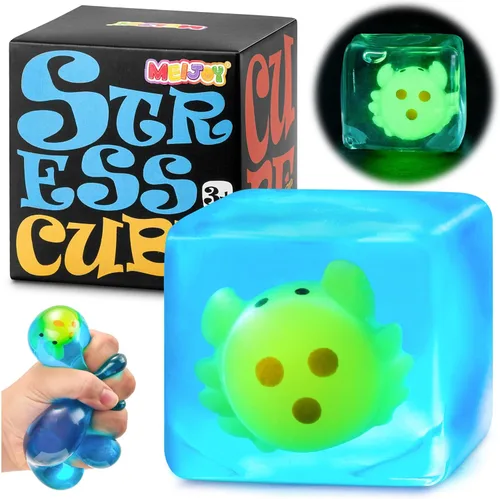 Miniatura 7 de Juguetes sensoriales para la ansiedad con forma de cubo para niños y adultos con autismo, pelotas antiestrés para adultos, juguetes blandos