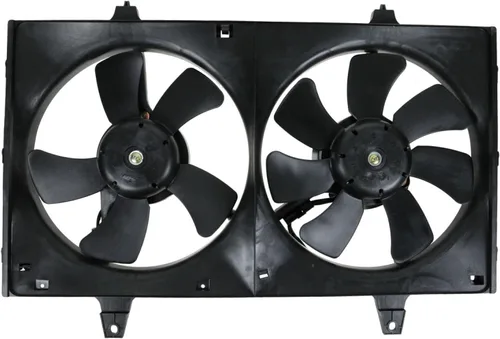Miniatura 150 de TRQ Conjunto de ventilador de refrigeración dual del radiador compatible con Toyota Highlander 2008-2013 TO3115155