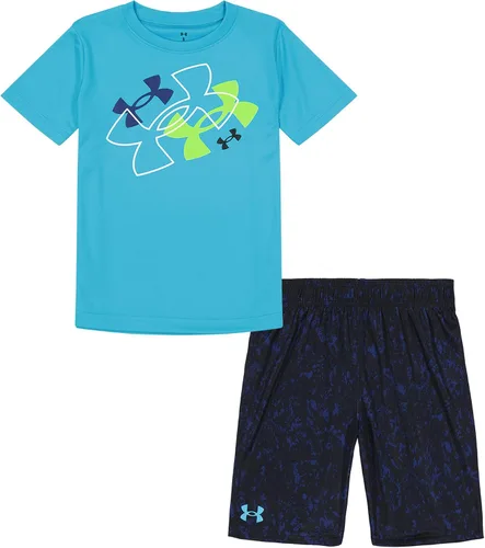 Miniatura 209 de Under Armour baby-girls Ua Terrazzo Leopard Heart SetShort Set