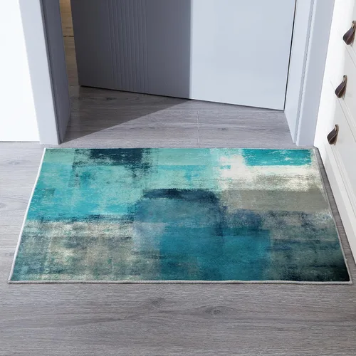 Miniatura 11 de LOKMU Alfombras antideslizantes de arte abstracto naranja y gris blanco para decoración del hogar, alfombra para aula, sala de estar, dormitorio