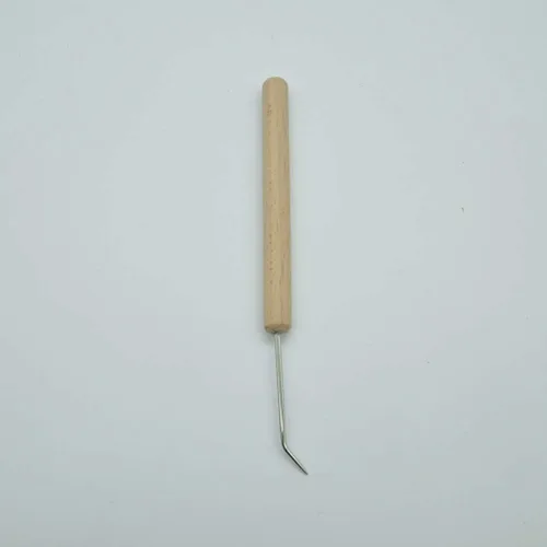 Miniatura 4 de EXCEART - Telar de tejido de madera de haya maciza con gancho de ganchillo, kit de telar ligero para tejer bufanda y manualidades fáciles de hacer