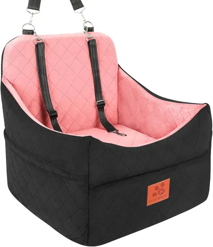 Miniatura 17 de GL GLENSLAVE Asiento de automóvil para perros pequeños/medianos, asientos elevadores de automóvil con cojín grueso para perros de menos de 35