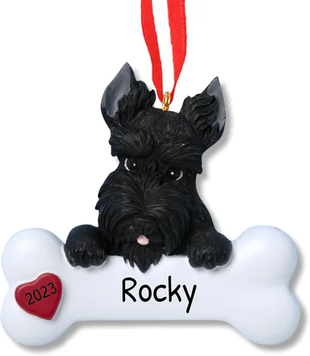 Miniatura 46 de Adornos de Navidad personalizados para perros 2024 – Adornos navideños de hueso de perro Husky para amantes de los perros, adorno de primera Navidad