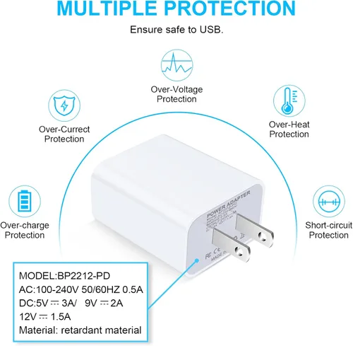 Miniatura 5 de Cargador rápido USB C para Google Pixel 10 Pro XL 9a 9 Pro XL Fold 9 8a 8 Pro 7a 7 7Pro 6 6Pro 6a 5 4 4a 4XL 3a 3XL 2XL, Samsung Galaxy A16 A15 5G
