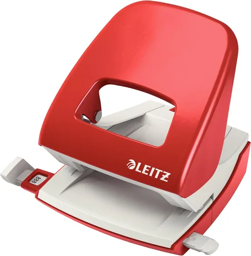 Miniatura 23 de Leitz Perforadora de agujero, 30 hojas, barra guía con marcas de formato, metal, gama NeXXt, 50080035 - Azul