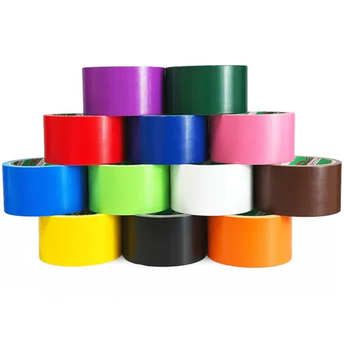 GiftExpress - 10 rollos de 12 cintas adhesivas de colores surtidos, 9,14 metros x 5,08 cm, 12 cintas multiusos de colores brillantes, ideales para
