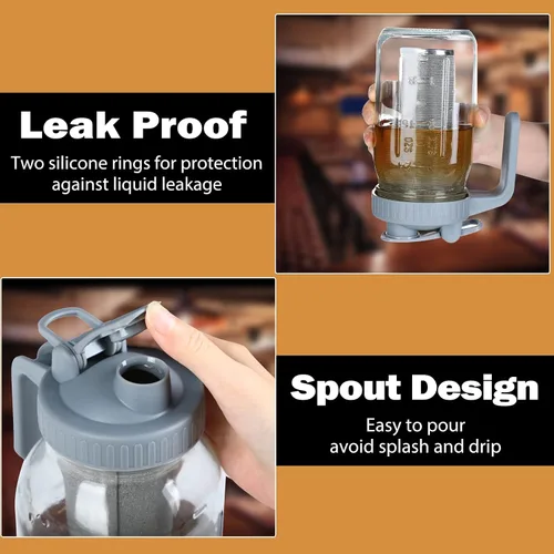 Miniatura 3 de Jrssae Cafetera fría – Jarra de cerveza fría de 32 onzas con filtro de acero inoxidable súper denso, fácil de usar, duradera y resistente, clásica